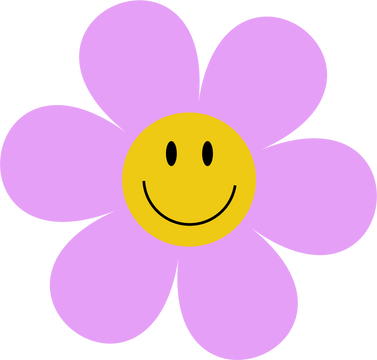 Pastel Color Flower Smiling