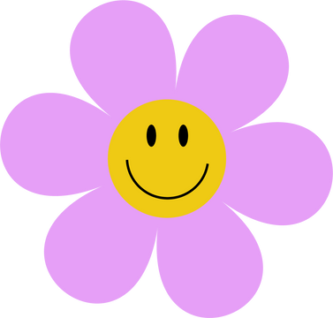 Pastel Color Flower Smiling